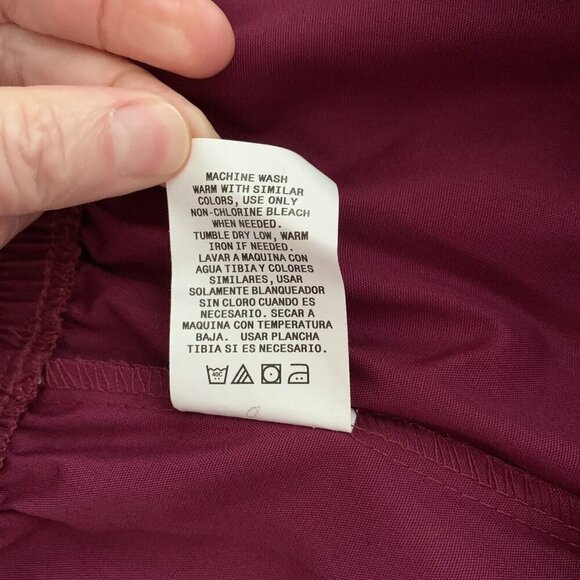 Cherokee Workwear Originals Scrub Pants 4001 Size 3XL Maroon New - Picture 8 of 8